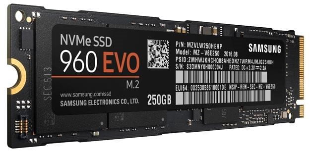 SSD Samsung 960 EVO 250GB MZ-V6E250BW