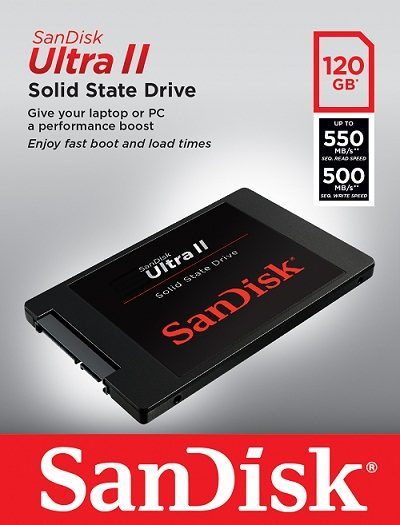 SSD Sandisk Ultra ii 120GB 2.5 inch SATA iii