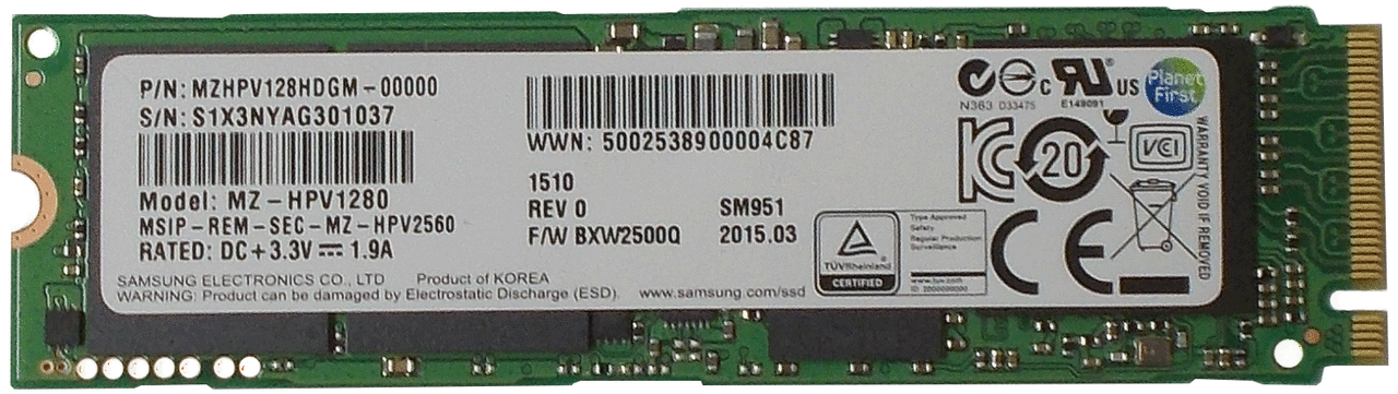 SSD Samsung SM951 128GB M2 2280