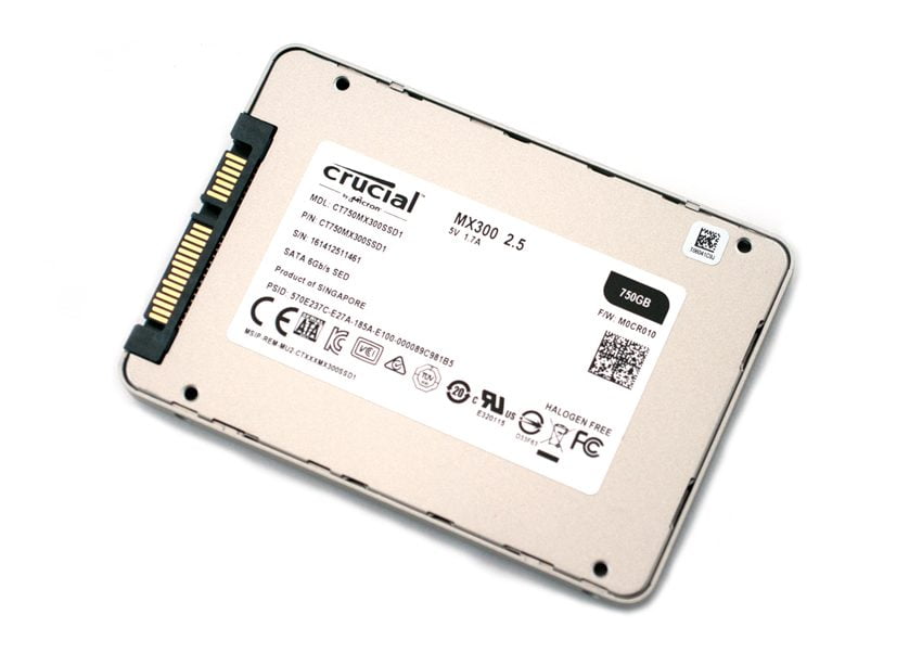 Thiết kế của ổ cứng SSD Crucial MX300 750GB SATA III 2.5 inch CT750MX300SSD1