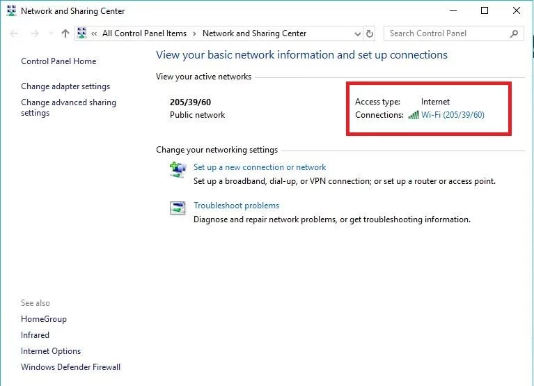 Chọn Wifi bạn đang kết nối ở mục Connections Chọn Wifi bạn đang kết nối ở mục Connections