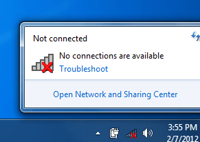 máy tính không kết nối được internet