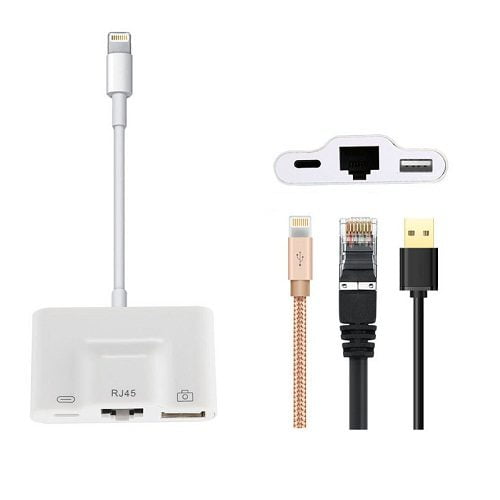 Cáp Chuyển Đổi Lightning To Lightning, RJ45 & USB 