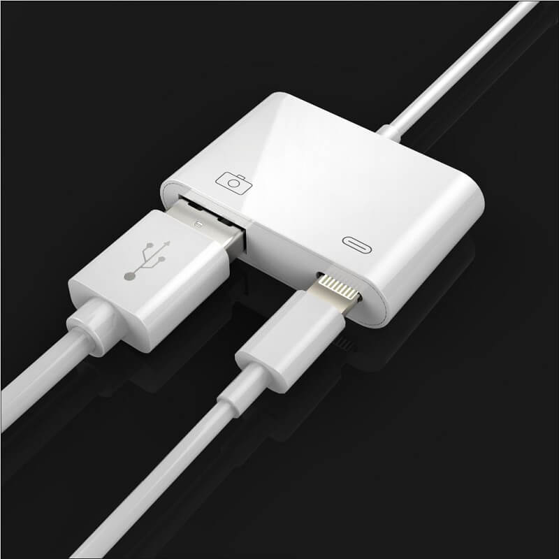 Adapter Lightning To USB  3 cổng Giá Rẻ 