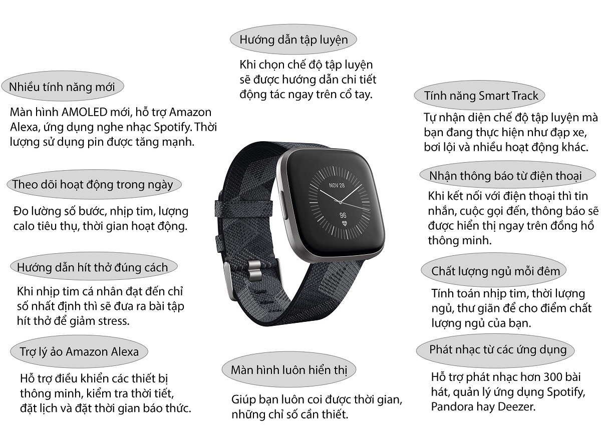 Infographic Fitbit Versa 2 Special Edition
