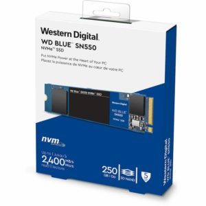 SSD WD Blue SN550 250GB NVME M.2 2280 WDS250G2B0C