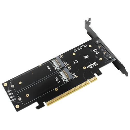 Card chuyển JEYI iHyper-M2X16 SSD PCIE NVME Raid (4 Slot) 2