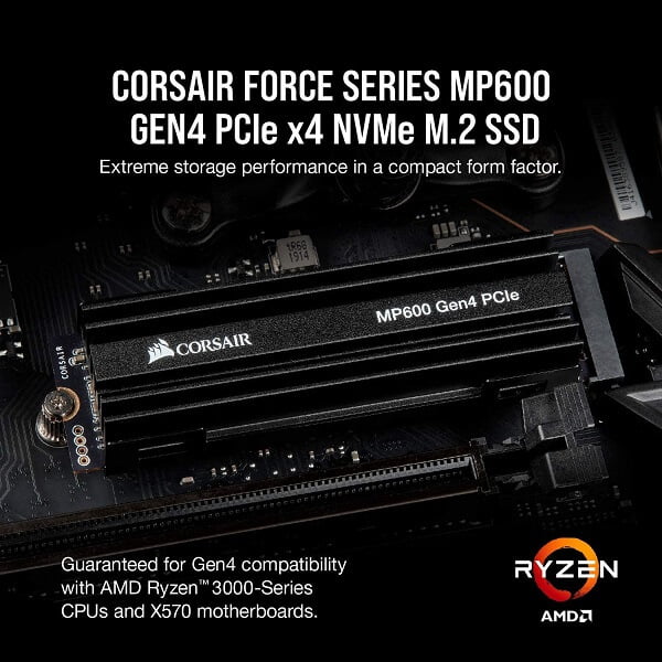 Ổ cứng SSD Corsair MP600 500GB M2 2280 PCIe GEN 4×4 NVMe CSSD-F500GBMP600 4