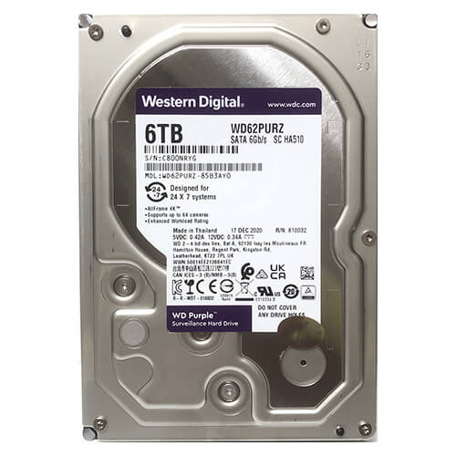 HDD WD Purple 6TB 3.5 inch SATA iii WD62PURZ 6