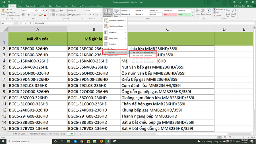 Hướng dẫn cách giảm dung lượng file Excel hình 2