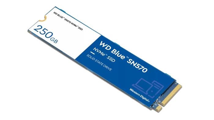 SSD Western Digital Blue SN570 250GB NVMe PCIe Gen3 x4 M.2 2280 (WDS250G3B0C)