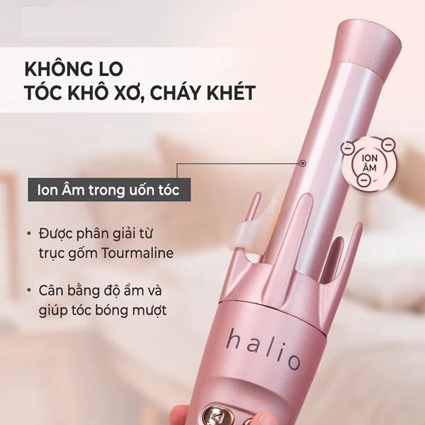 Máy Uốn Tóc Halio Auto Rotating Hair Curler 