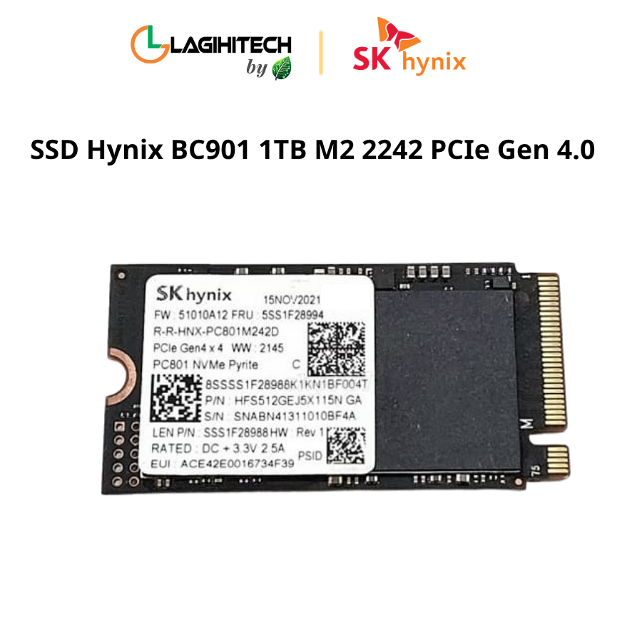 ssd hynix bc901 1tb 2242 PCIe Gen 4.0 - Used 99% h1