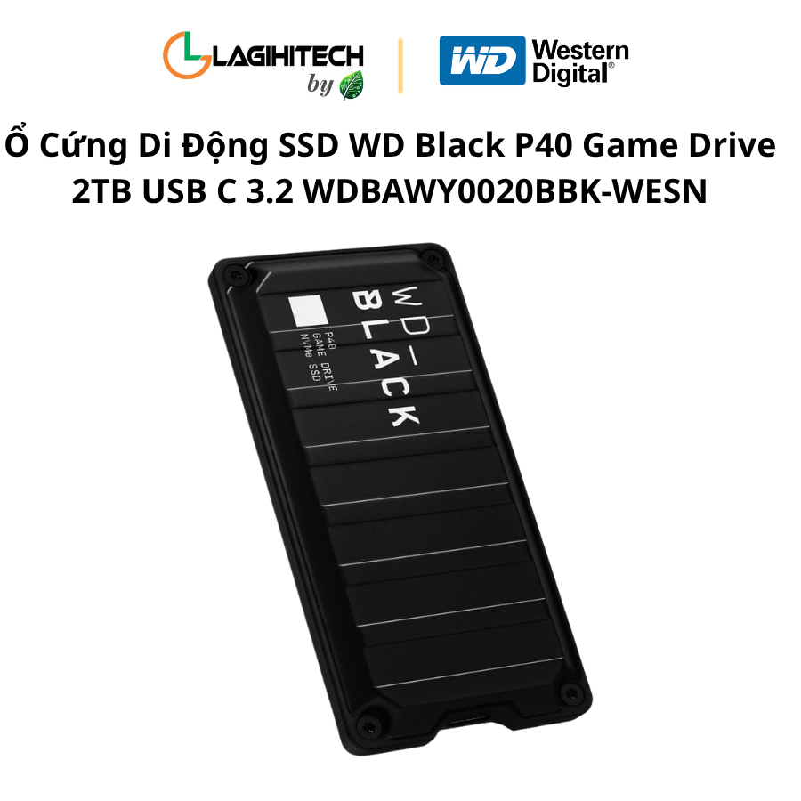 o cung di dong ssd wd black p40 game drive 2tb usb c 3.2 WDBAWY0020BBK-WESN h3