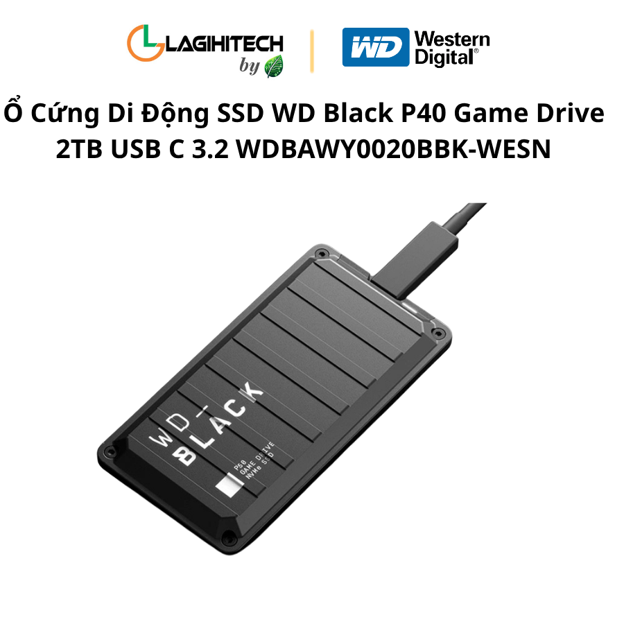o cung di dong ssd wd black p40 game drive 2tb usb c 3.2 WDBAWY0020BBK-WESN h4