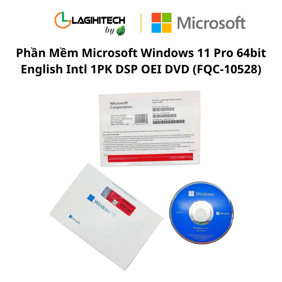 phan mem microsoft windows 11 pro 64bit english intl 1pk DSP OEI DVD (FQC-10528) h2