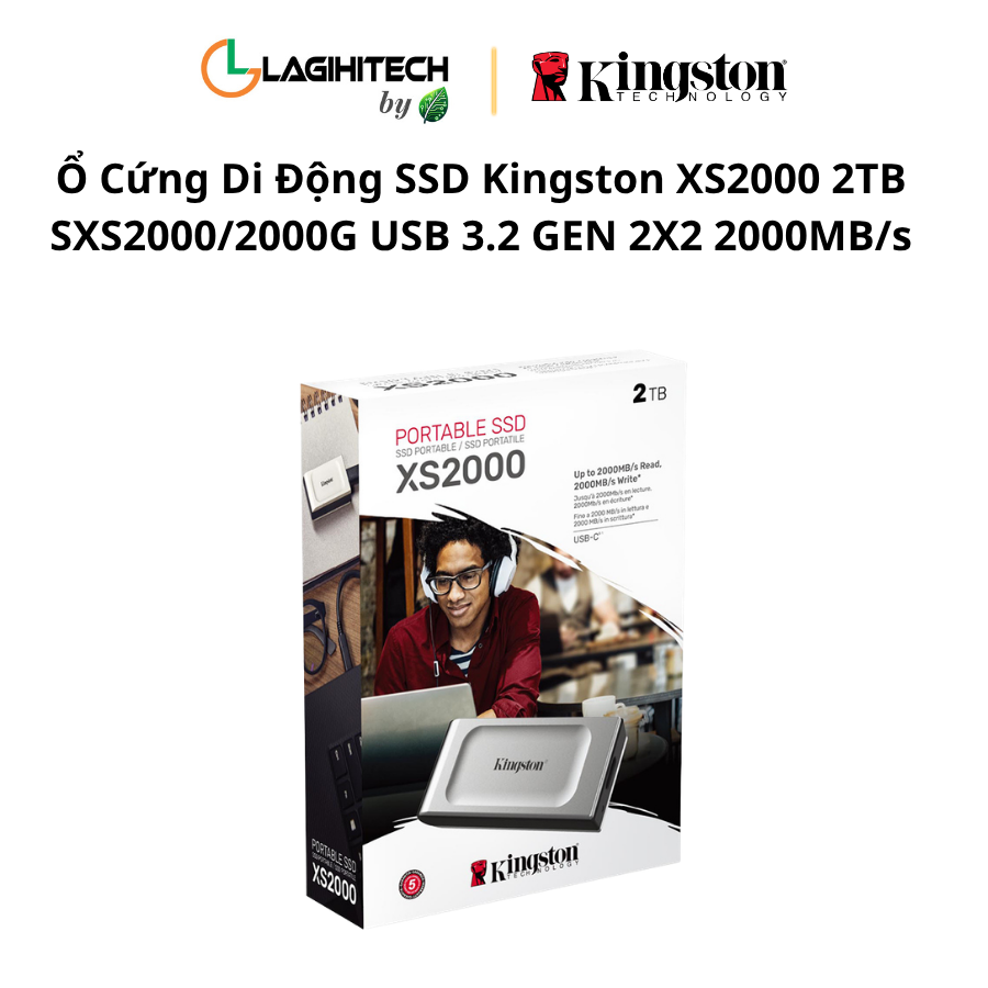 o cung di dong ssd kingston xs2000 2tb SXS2000:2000G USB 3.2 GEN 2X2 2000MB:s h3