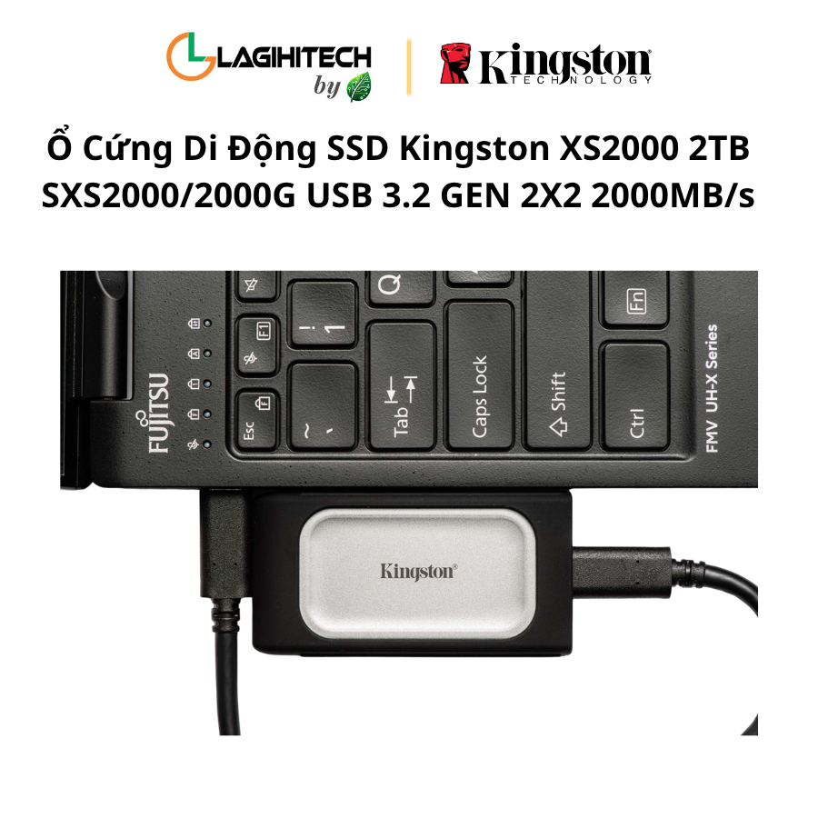 o cung di dong ssd kingston xs2000 2tb SXS2000:2000G USB 3.2 GEN 2X2 2000MB:s h5