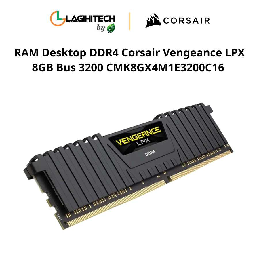 RAM Desktop DDR4 Corsair Vengeance LPX 8GB Bus 3200 CMK8GX4M1E3200C16 h1