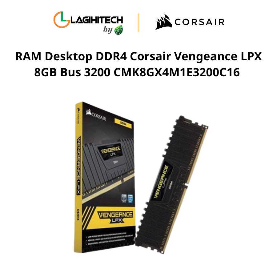 RAM Desktop DDR4 Corsair Vengeance LPX 8GB Bus 3200 CMK8GX4M1E3200C16 h4