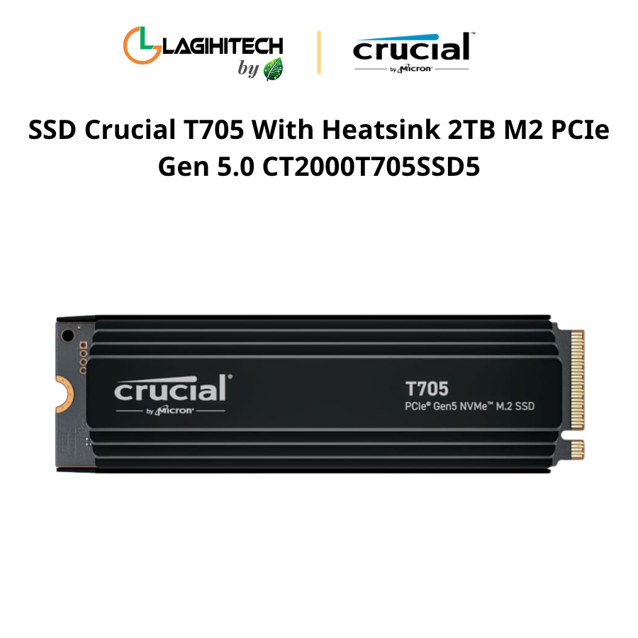SSD Crucial T705 With Heatsink 2TB M2 PCIe Gen 5.0 CT2000T705SSD5 h2
