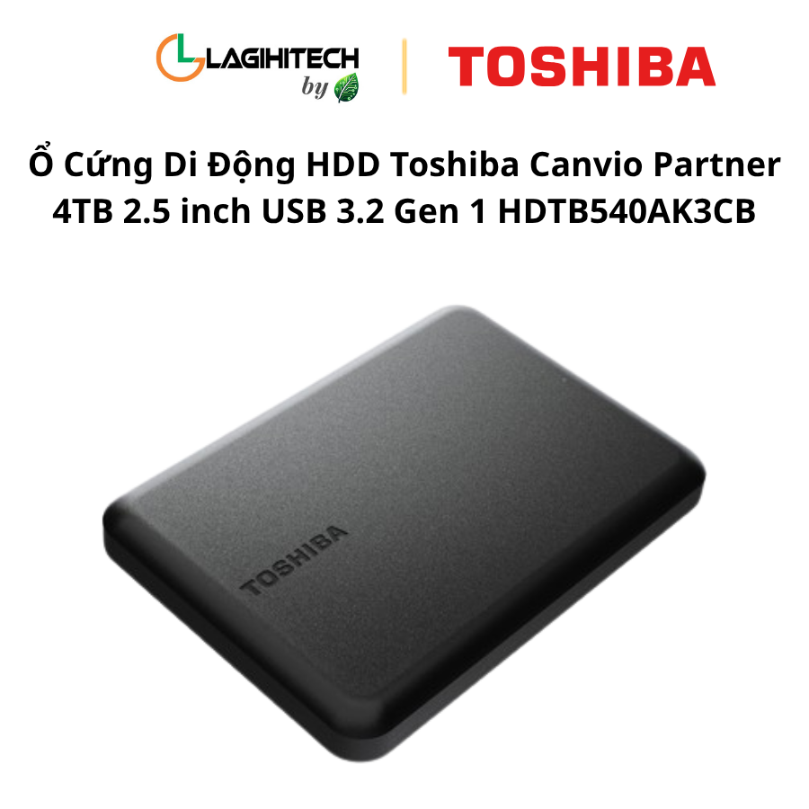 o cung di dong hdd toshiba canvio partner 4tb 2.5 inch USB 3.2 Gen 1 HDTB540AK3CB h2