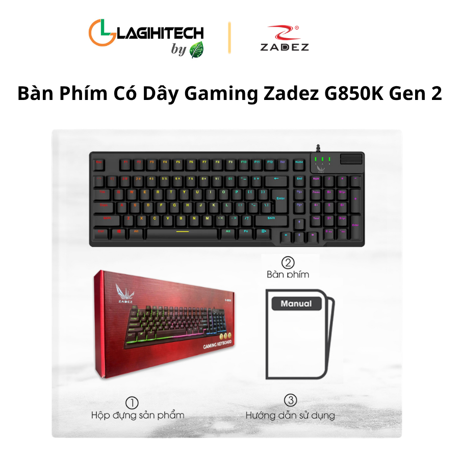 ban phim co day gaming zadez g850k gen 2 h4