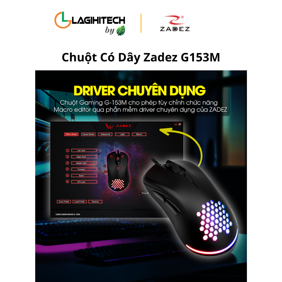 chuot co day zadez g153m h6