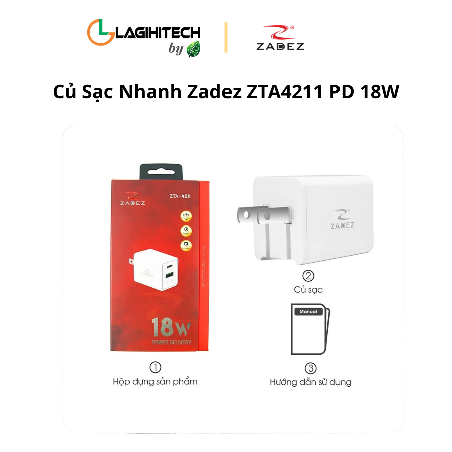 cu sac nhanh zadez zta4211 pd 18 h4