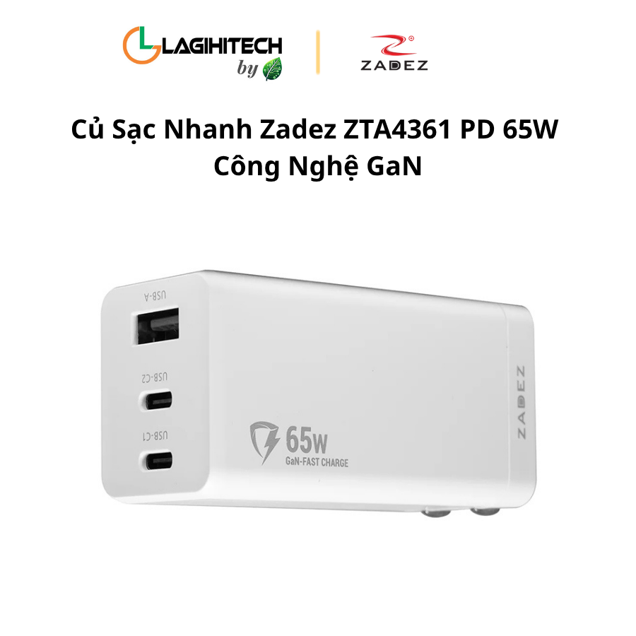 cu sac nhanh zadez zta4361 pd 65w cong nghe gaN h1