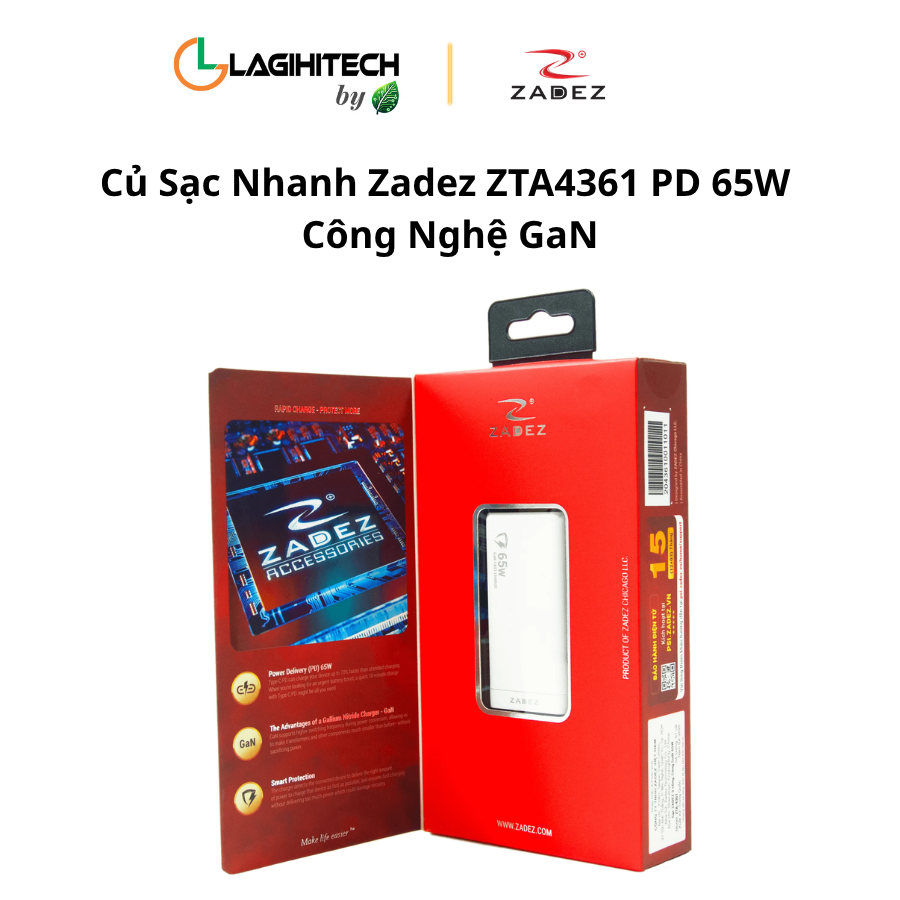 cu sac nhanh zadez zta4361 pd 65w cong nghe gaN h3