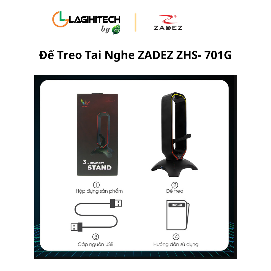 de treo tai nghe zadez zhs-701g h4