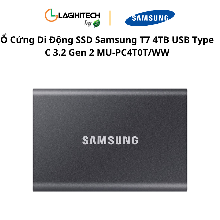 o cung di dong ssd samsung t7 4tb usb Type C 3.2 Gen 2 MU-PC4T0T:WW h2