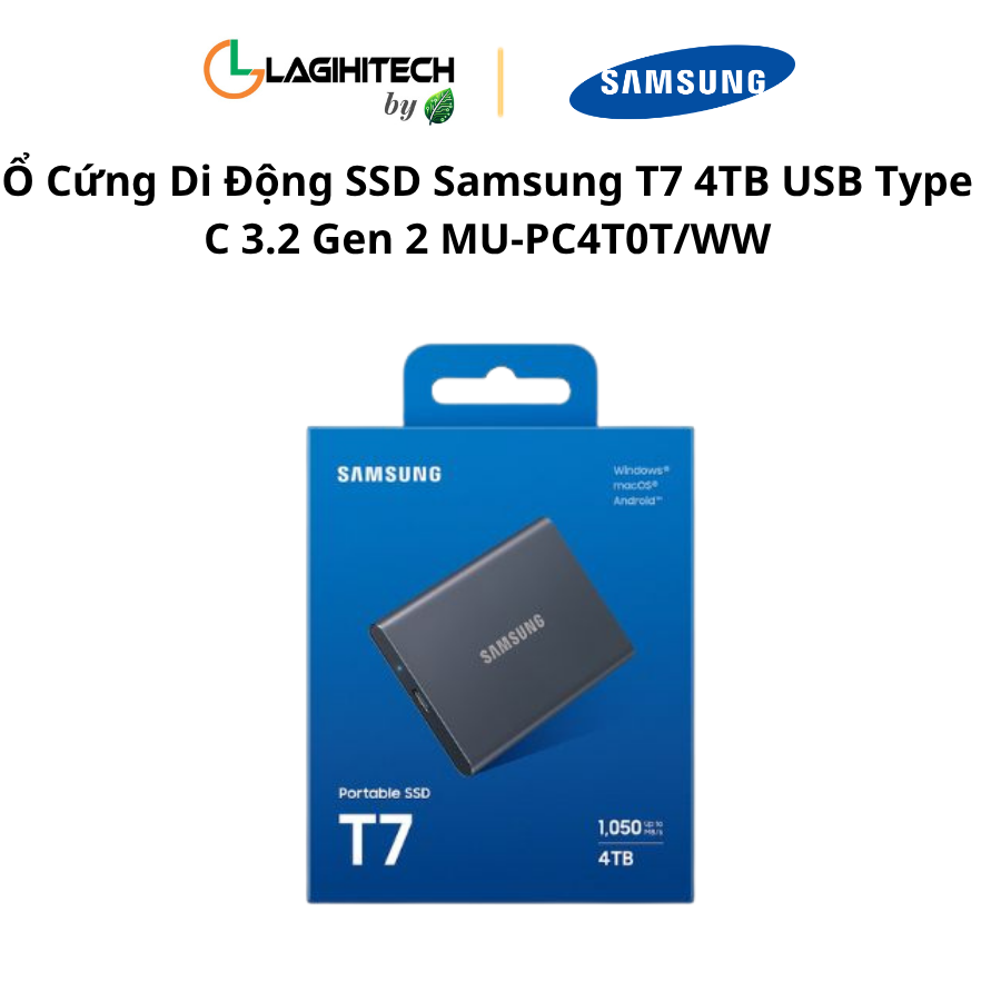 o cung di dong ssd samsung t7 4tb usb Type C 3.2 Gen 2 MU-PC4T0T:WW h5