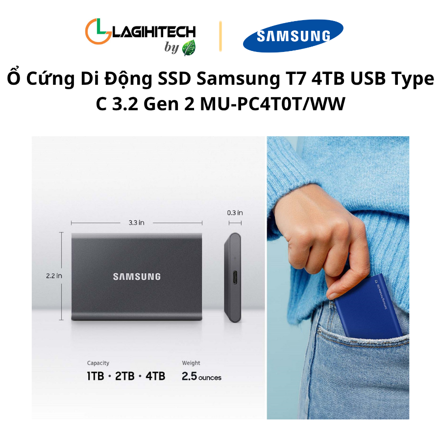 o cung di dong ssd samsung t7 4tb usb tye c 3.2 gen 2 MU-PC4T0T:WW h6