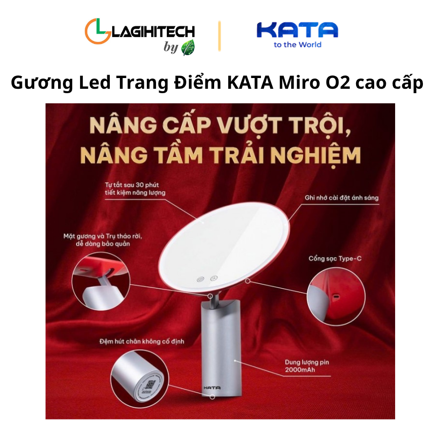 guong led trang diem kata miro 2 cao cap h4