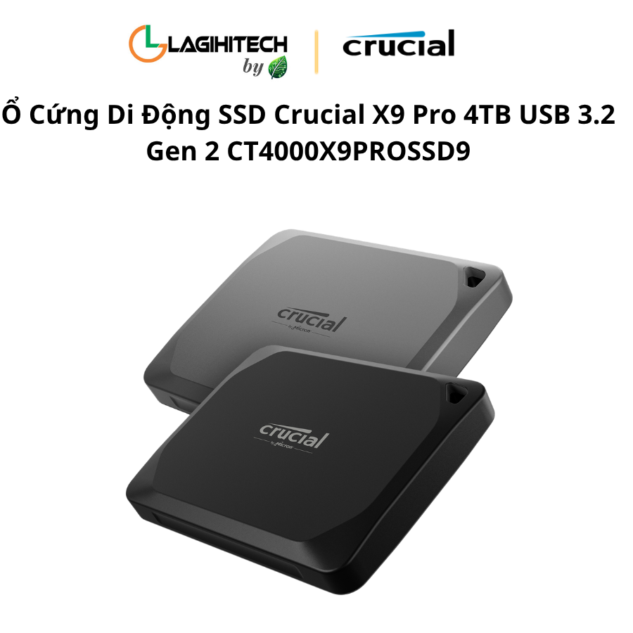 o cung di dong ssd crucial x9 pro 4tb usb 3.2 Gen 2 CT4000X9PROSSD9 h2