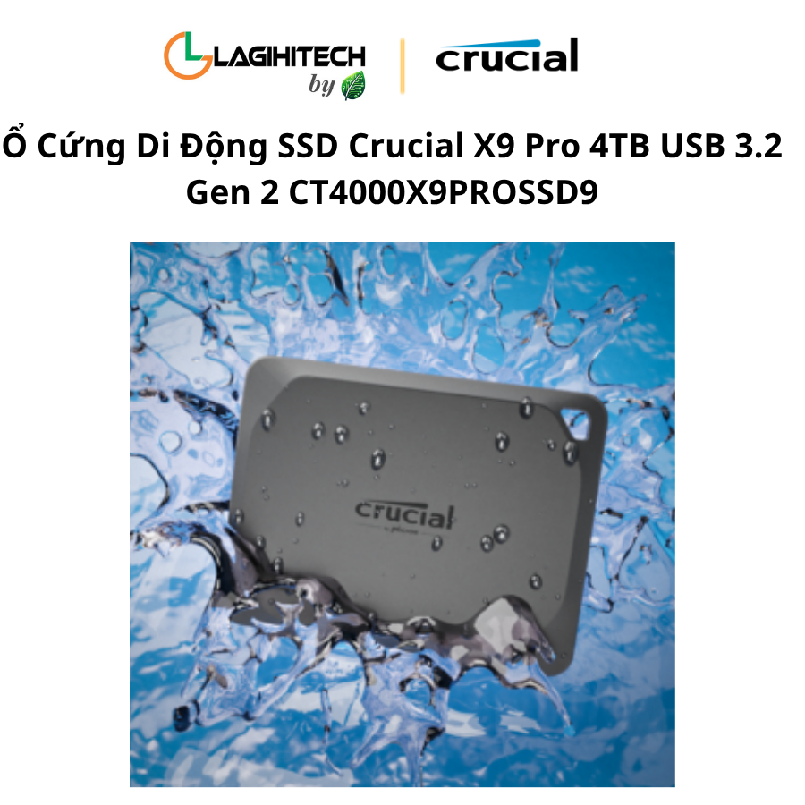 o cung di dong ssd crucial x9 pro 4tb usb 3.2 Gen 2 CT4000X9PROSSD9 h4