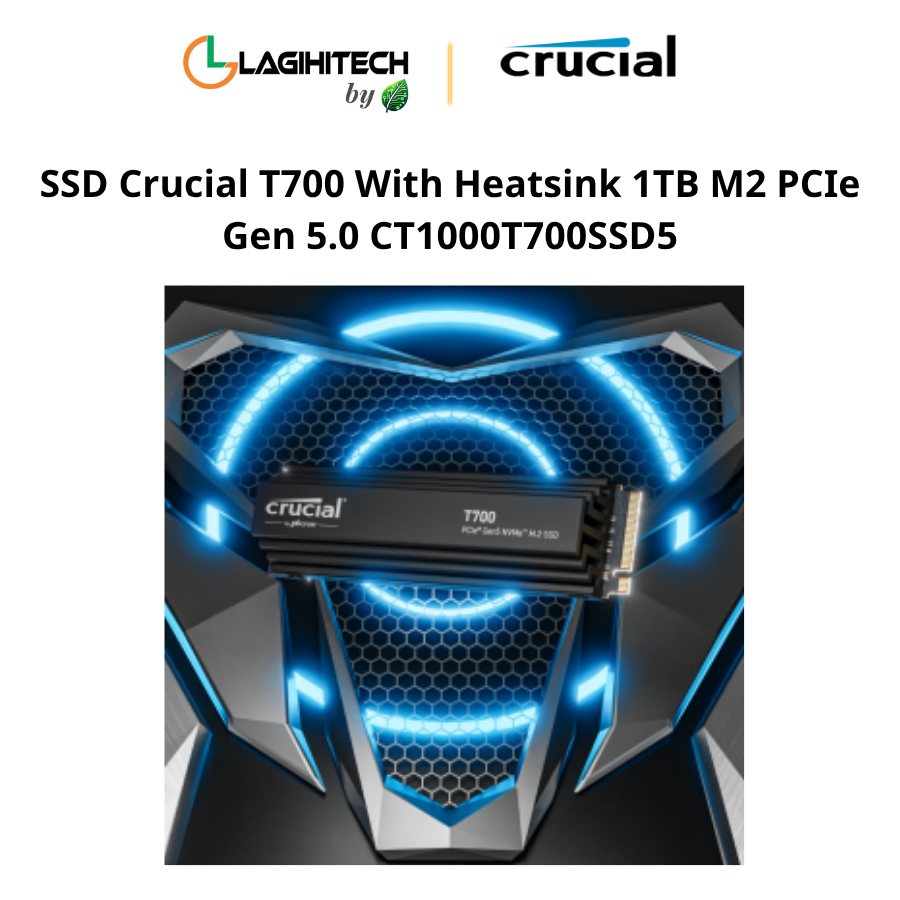 ssd crucial t700 with heatsink 1tb m2 PCIe Gen 5.0 CT1000T700SSD5 h4
