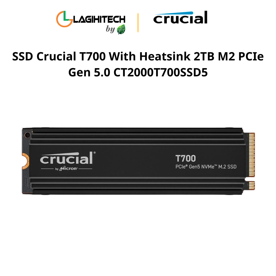 ssd crucial t700 with heatsink 2tb m2 PCIe Gen 5.0 CT2000T700SSD5 h1
