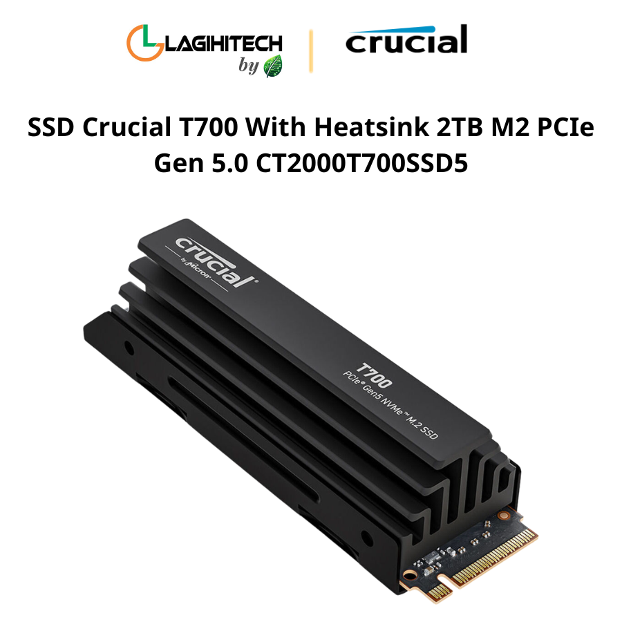 ssd crucial t700 with heatsink 2tb m2 PCIe Gen 5.0 CT2000T700SSD5 h2
