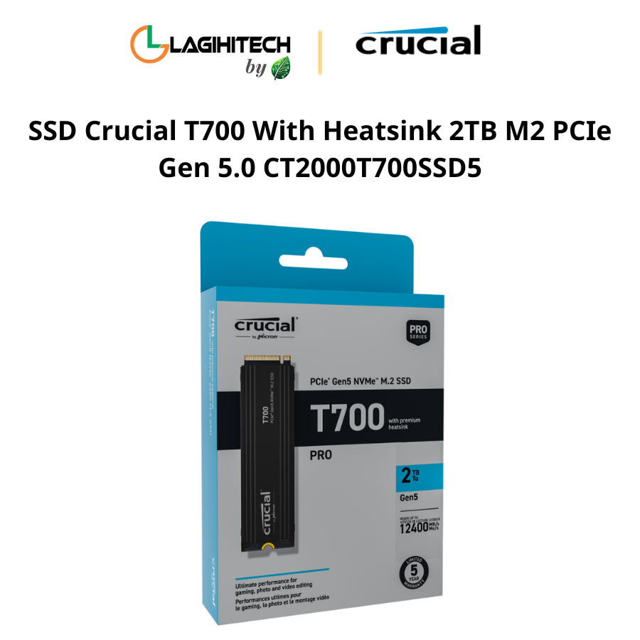 ssd crucial t700 with heatsink 2tb m2 PCIe Gen 5.0 CT2000T700SSD5 h4