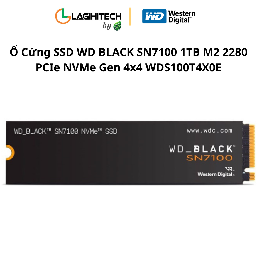 o cung ssd wd black sn7100 1tb m2 2280 pcie nvme gen 4x4 WDS100T4X0E h1