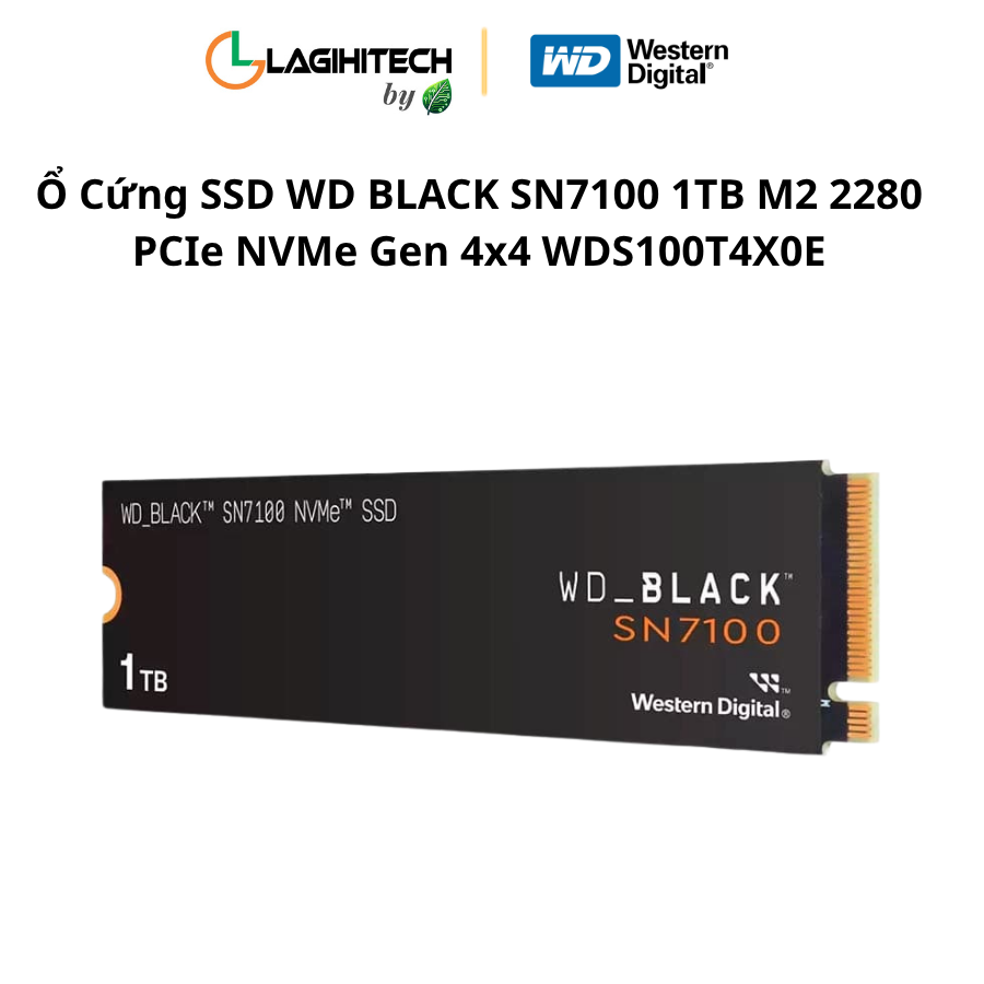 o cung ssd wd black sn7100 1tb m2 2280 pcie nvme gen 4x4 WDS100T4X0E h2