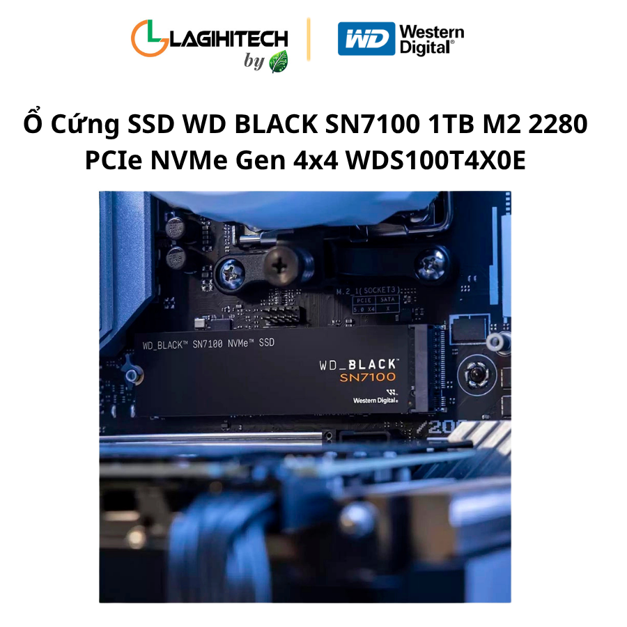 o cung ssd wd black sn7100 1tb m2 2280 pcie nvme gen 4x4 WDS100T4X0E h4