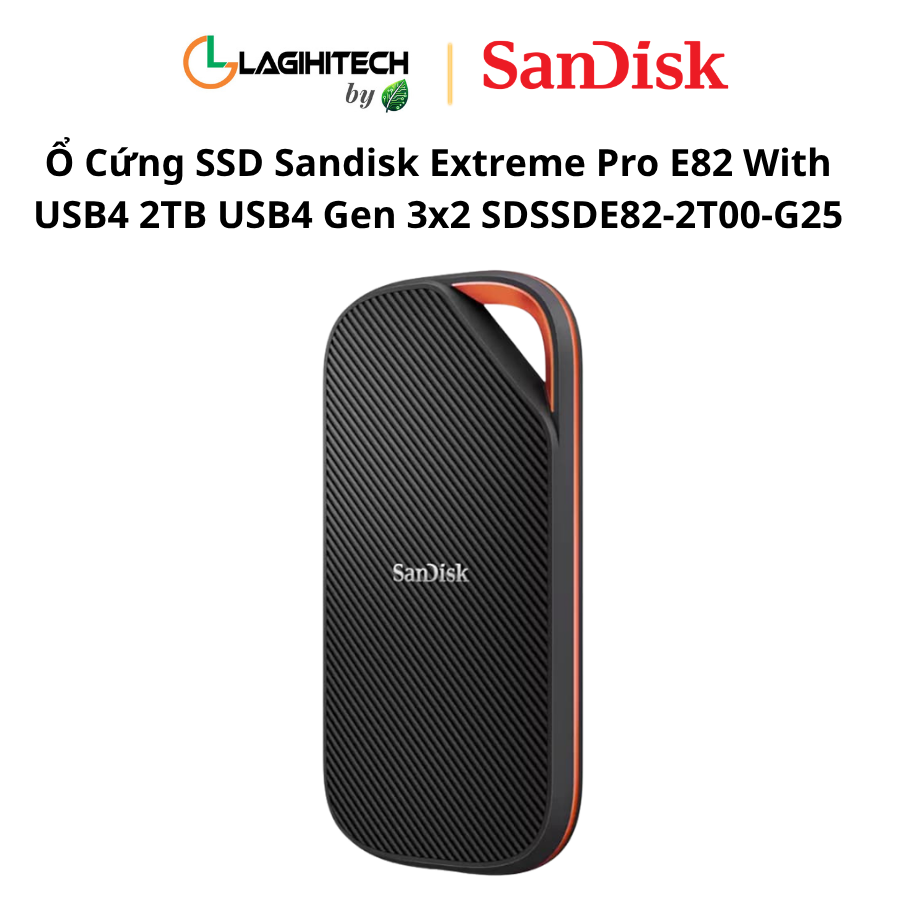 o cung ssd sandisk extreme pro e82 with usb4 2tb usb4 gen 3x2 SDSSDE82-2T00-G25 h1