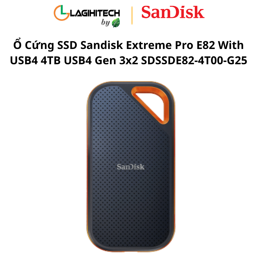o cung ssd sandisk extreme pro e82 with usb4 4tb usb4 gen 3x2 SDSSDE82-4T00-G25 h1