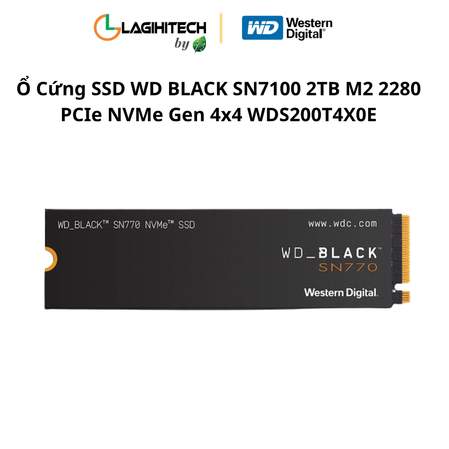 o cung ssd wd black sn7100 2tb 2280 pcie nvme gen 4x4 WDS200T4X0E h1