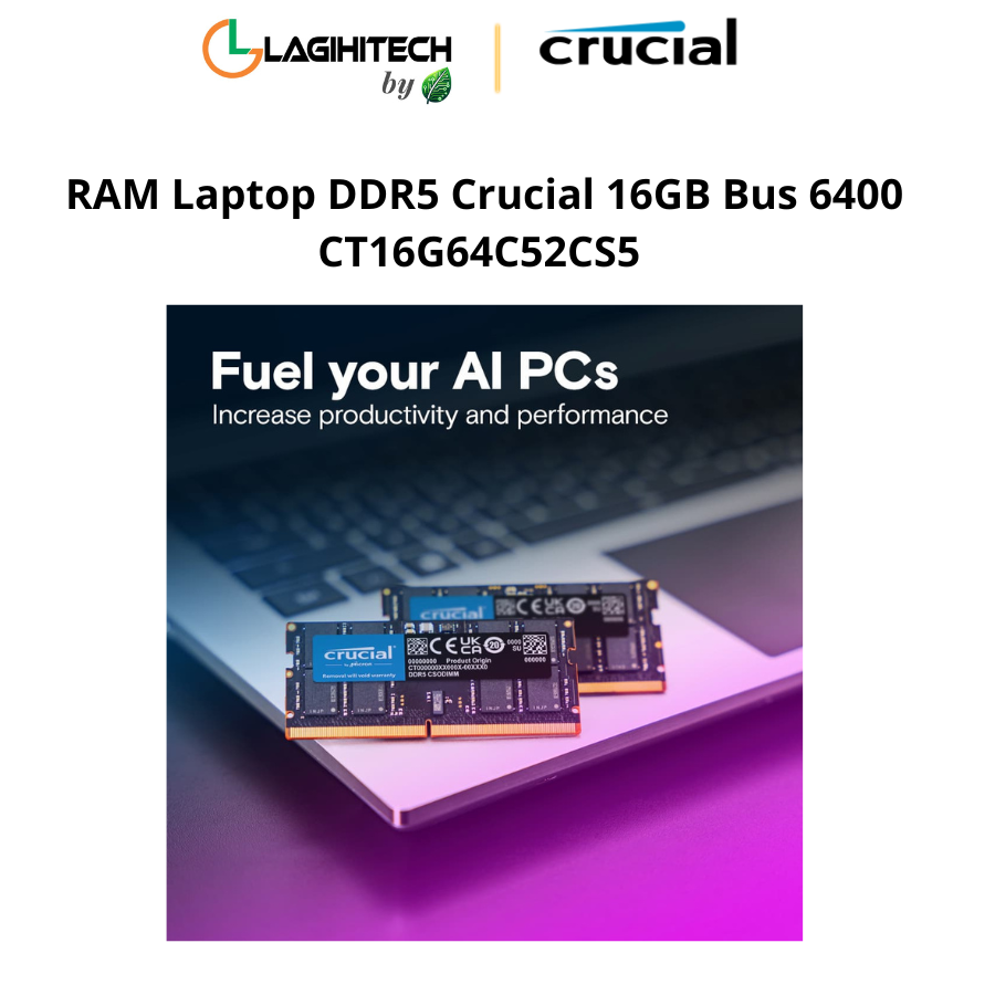 ram laptop ddr5 crucial 16gb bus 6400 CT16G64C52CS5 h2
