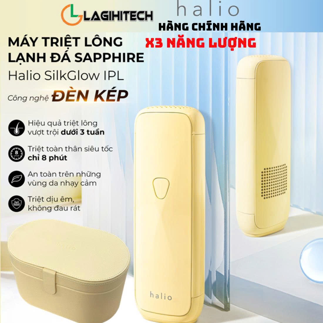 Halio SilkGlow IPL Sapphire Cooling Hair Removal Device 2026